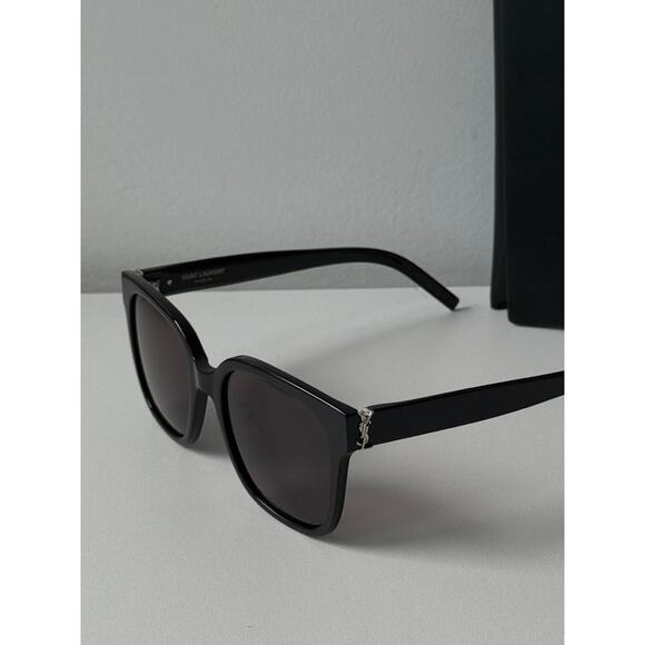 NEW Saint Laurent SLM105/F Square Sunglasses in Black - Picture 4 of 10